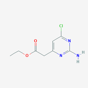 molecular formula C8H10ClN3O2 B1507494 Ethyl (2-amino-6-chloropyrimidin-4-yl)acetate 