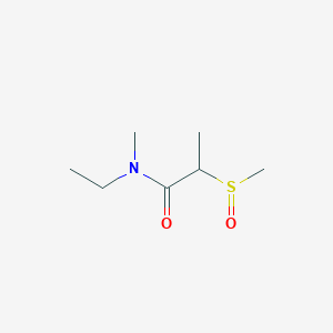 molecular formula C7H15NO2S B150750 N-Methyl-N-2-(methylsulfinyl)ethylpropionic acid amide CAS No. 137915-12-9