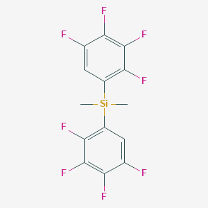 molecular formula C14H8F8Si B15075002 Bis(2,3,4,5-tetrafluorophenyl)dimethylsilane 