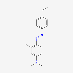 molecular formula C17H21N3 B15075030 4'-Ethyl-2-methyl-4-dimethylaminoazobenzene CAS No. 6030-03-1