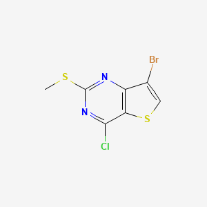 7-Bromo-4-chloro-2-(methylthio)thieno[3,2-d]pyrimidine
