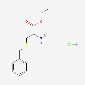 molecular formula C12H18ClNO2S B15075170 Ethyl 2-amino-3-benzylsulfanylpropanoate;hydrochloride 