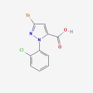 3-Bromo-1-(2-chlorophenyl)-1H-pyrazole-5-carboxylic acid