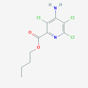 molecular formula C10H11Cl3N2O2 B15075210 Butyl 4-amino-3,5,6-trichloropyridine-2-carboxylate CAS No. 19677-58-8