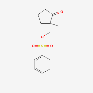 molecular formula C14H18O4S B15075222 1-Methyl-2-oxocyclopentylmethyl P-toluenesulfonate CAS No. 37619-38-8