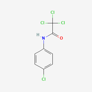 molecular formula C8H5Cl4NO B15075277 Acetamide, 2,2,2-trichloro-N-(4-chlorophenyl)- CAS No. 2877-13-6