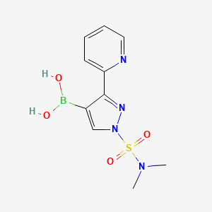 (1-(N,N-Dimethylsulfamoyl)-3-(pyridin-2-yl)-1H-pyrazol-4-yl)boronic acid