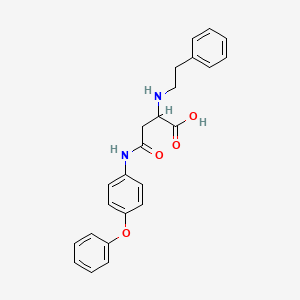 molecular formula C24H24N2O4 B15075340 N-(4-phenoxyphenyl)-N~2~-(2-phenylethyl)asparagine 
