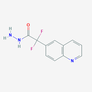 2,2-Difluoro-2-(quinolin-6-yl)acetohydrazide