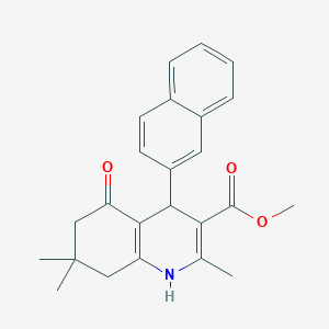 molecular formula C24H25NO3 B15075469 Methyl 2,7,7-trimethyl-4-(2-naphthyl)-5-oxo-1,4,5,6,7,8-hexahydro-3-quinolinecarboxylate CAS No. 354548-09-7