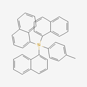 molecular formula C37H28Si B15075486 Tri(naphthalen-1-yl)(p-tolyl)silane 
