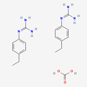 molecular formula C19H28N6O3 B15075508 1-(4-Ethylphenyl)guanidine carbonate CAS No. 112677-23-3