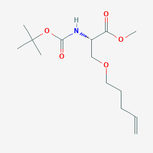 (S)-Methyl 2-((tert-butoxycarbonyl)amino)-3-(pent-4-en-1-yloxy)propanoate