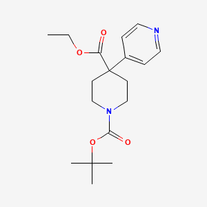 1-tert-Butyl 4-ethyl 4-(pyridin-4-yl)piperidine-1,4-dicarboxylate