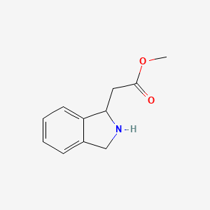 molecular formula C11H13NO2 B1507559 Methyl 2-(isoindolin-1-yl)acetate CAS No. 444583-14-6