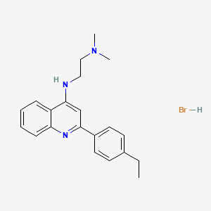 molecular formula C21H26BrN3 B15075705 N1-(2-(4-Ethylphenyl)quinolin-4-yl)-N2,N2-dimethylethane-1,2-diamine hydrobromide CAS No. 853349-63-0