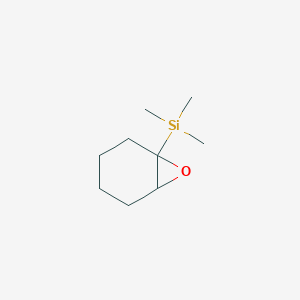 molecular formula C9H18OSi B15075787 Silane, trimethyl-7-oxabicyclo[4.1.0]hept-1-yl- CAS No. 60484-85-7