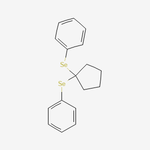molecular formula C17H18Se2 B15075840 {[1-(Phenylselanyl)cyclopentyl]selanyl}benzene CAS No. 71518-65-5