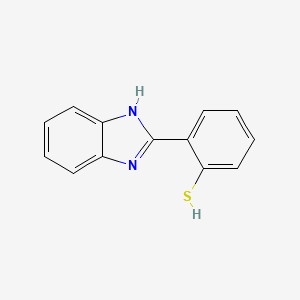 molecular formula C13H10N2S B15075908 2-(1H-Benzo[d]imidazol-2-yl)benzenethiol CAS No. 5918-45-6