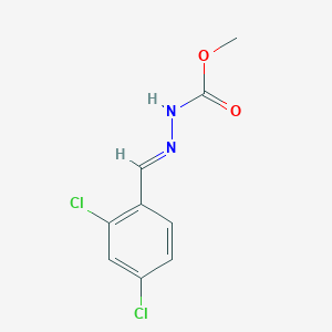 molecular formula C9H8Cl2N2O2 B15075934 Methyl N-(2,4-dichlorobenzylideneamino)carbamate CAS No. 103413-10-1