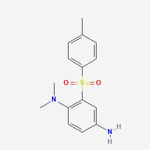 molecular formula C15H18N2O2S B15075936 N~1~,N~1~-dimethyl-2-[(4-methylphenyl)sulfonyl]-1,4-benzenediamine 