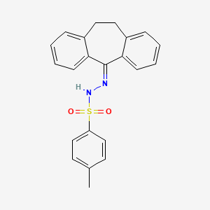 molecular formula C22H20N2O2S B15075956 N'-(10,11-Dihydro-5H-dibenzo(A,D)cyclohepten-5-ylidene)-4-methylbenzenesulfonohydrazide CAS No. 15323-18-9