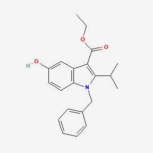 molecular formula C21H23NO3 B1507600 Ethyl 1-benzyl-5-hydroxy-2-isopropyl-1h-indole-3-carboxylate 