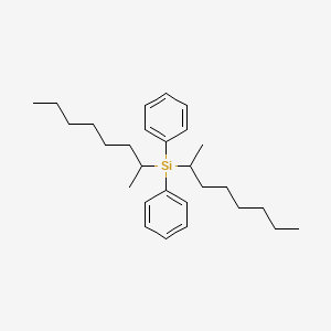 molecular formula C28H44Si B15076004 Bis(1-methylheptyl)diphenylsilane 