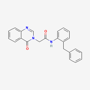 molecular formula C23H19N3O2 B15076040 N-(2-Benzylphenyl)-2-(4-oxo-3(4H)-quinazolinyl)acetamide CAS No. 853318-99-7