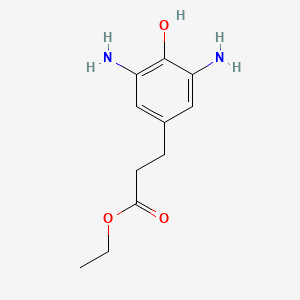molecular formula C11H16N2O3 B15076078 Ethyl 3-(3,5-diamino-4-hydroxyphenyl)propanoate 