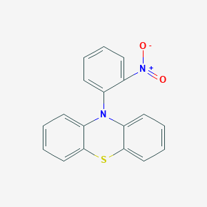 molecular formula C18H12N2O2S B15076082 10-(2-Nitrophenyl)phenothiazine CAS No. 91732-91-1