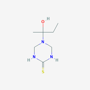 molecular formula C7H15N3OS B15076090 5-(2-Hydroxybutan-2-yl)-1,3,5-triazinane-2-thione 