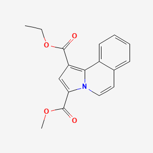 molecular formula C17H15NO4 B15076115 1-Ethyl 3-methyl pyrrolo[2,1-a]isoquinoline-1,3-dicarboxylate 