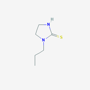 molecular formula C6H12N2S B15076120 1-Propylimidazolidine-2-thione CAS No. 24521-44-6