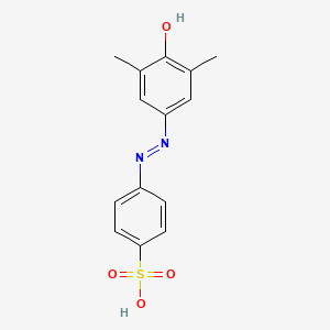 molecular formula C14H14N2O4S B15076203 Benzenesulfonic acid, 4-[(4-hydroxy-3,5-dimethylphenyl)azo]- CAS No. 149007-23-8