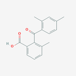 molecular formula C17H16O3 B15076207 2-(2,4-Dimethylbenzoyl)-3-methylbenzoic acid CAS No. 2346-66-9