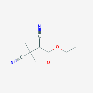 molecular formula C9H12N2O2 B15076231 Ethyl 2,3-dicyano-3-methylbutanoate CAS No. 52119-01-4