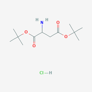 molecular formula C12H24ClNO4 B15076236 H-Asp(otbu)-otbu hcl 
