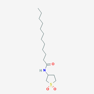 molecular formula C16H31NO3S B15076264 N-(1,1-dioxothiolan-3-yl)dodecanamide CAS No. 24373-83-9
