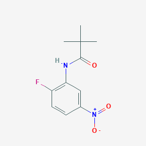molecular formula C11H13FN2O3 B15076397 N-(2-fluoro-5-nitrophenyl)-2,2-dimethylpropanamide CAS No. 29289-15-4