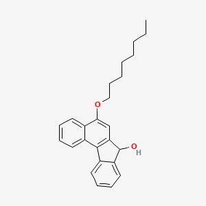 molecular formula C25H28O2 B15076438 5-(Octyloxy)-7H-benzo(C)fluoren-7-OL CAS No. 882864-00-8