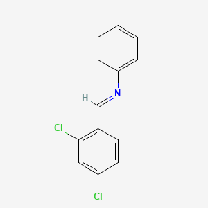 molecular formula C13H9Cl2N B15076442 N-(2,4-Dichlorobenzylidene)aniline CAS No. 5330-43-8