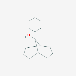 molecular formula C15H26O B15076520 9-Cyclohexylbicyclo(3.3.1)nonan-9-ol CAS No. 21915-40-2
