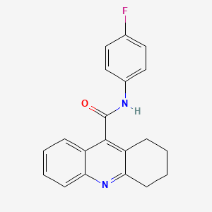 molecular formula C20H17FN2O B15076524 N-(4-fluorophenyl)-1,2,3,4-tetrahydro-9-acridinecarboxamide CAS No. 853317-93-8