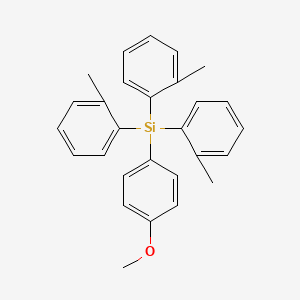 molecular formula C28H28OSi B15076550 (4-Methoxyphenyl)tri(o-tolyl)silane CAS No. 14311-02-5