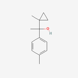 molecular formula C13H18O B15076589 alpha-4-Dimethyl-alpha-(1-methylcyclopropyl)benzyl alcohol CAS No. 73728-61-7