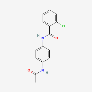 molecular formula C15H13ClN2O2 B15076595 N-[4-(acetylamino)phenyl]-2-chlorobenzamide 
