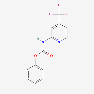 molecular formula C13H9F3N2O2 B1507661 Phenyl (4-(trifluoromethyl)pyridin-2-yl)carbamate CAS No. 857265-11-3