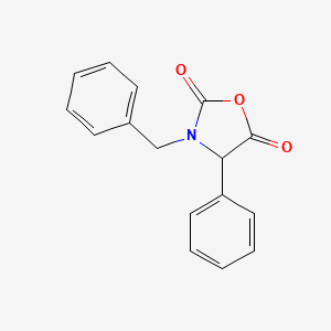 molecular formula C16H13NO3 B15076613 3-Benzyl-4-phenyl-2,5-oxazolidinedione CAS No. 159611-50-4