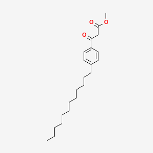 molecular formula C22H34O3 B15076643 Methyl 4-dodecylbenzoylacetate CAS No. 53097-38-4